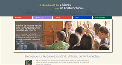 Desktop Screenshot of chateau-fontainebleau-education.fr